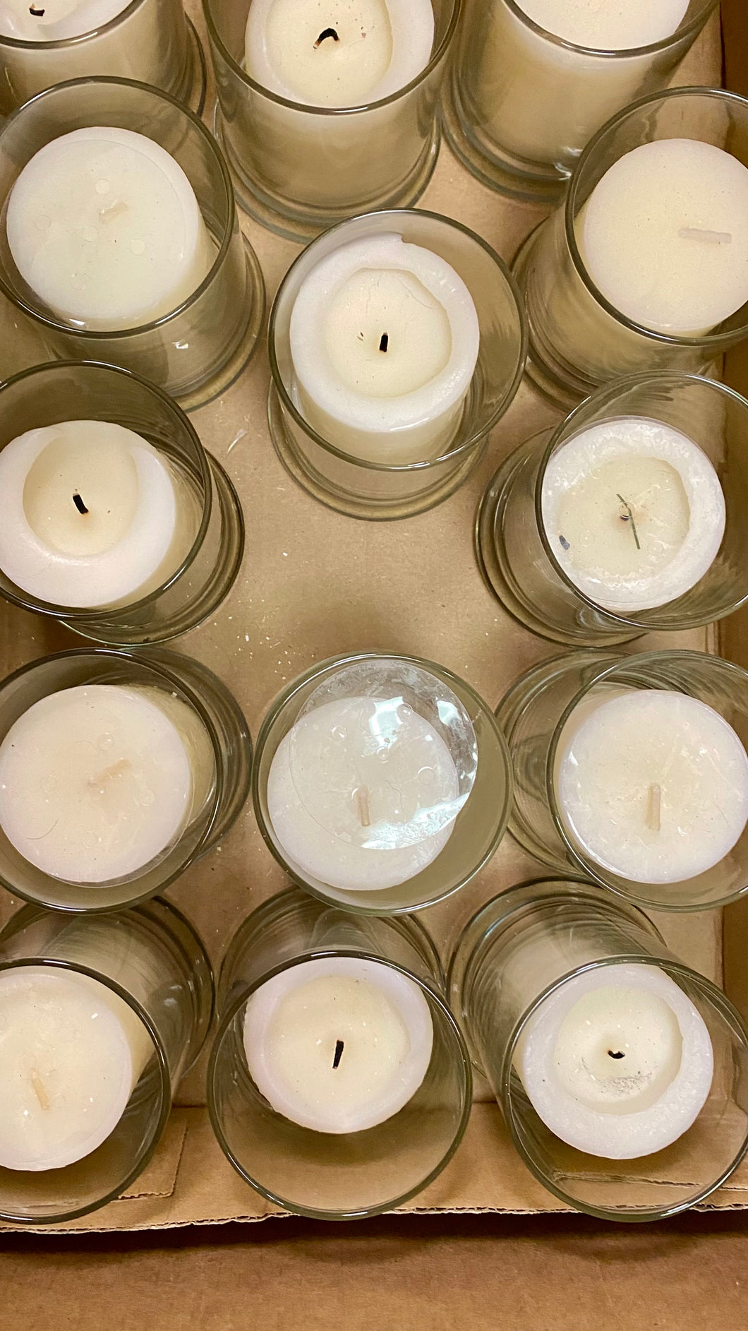 BURT100-M 4” Cylinder Vase + Pillar Candle