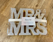 Load image into Gallery viewer, DAWS100-D MR &amp; MRS Silver Letters