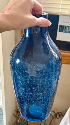 SMEG100-AO Navy Blue Glass Vase