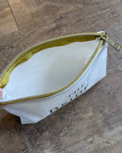 Load image into Gallery viewer, SMEG100-CW Gold “the Bride” Makeup Pouch