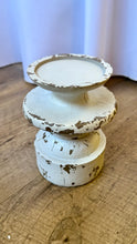 Load image into Gallery viewer, LEGO200-D Whitewash Pillar Candle Holder