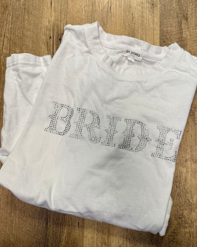 DIEH300-E White “BRIDE” T-Shirt. Size XL