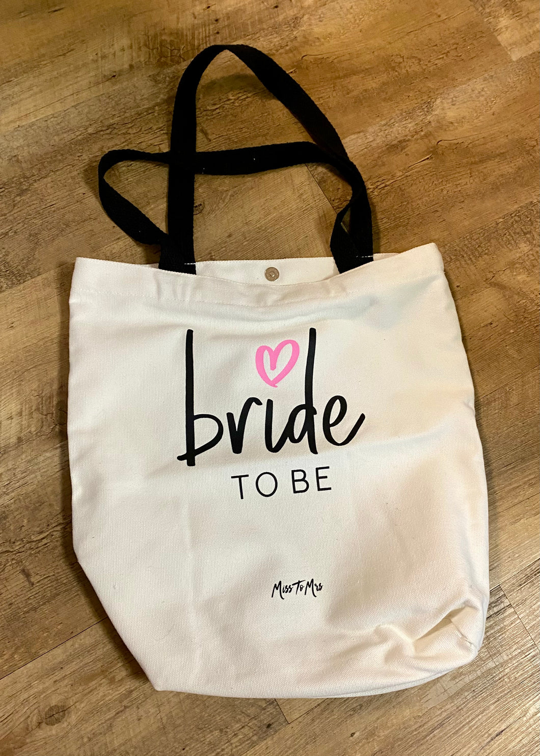 LOVE100-N “bride to be” Canvas Bag