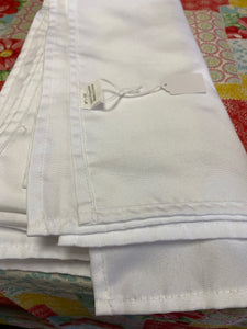 CAST100-L 60” x 126” White Rectangular Tablecloth