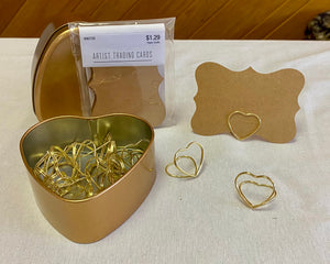 GAST200-J 20 Gold Heart Card Holders