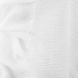 K&K White Fringe Cheesecloth