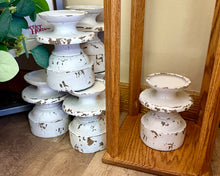 Load image into Gallery viewer, LEGO200-D Whitewash Pillar Candle Holder