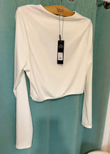Load image into Gallery viewer, THOMPSON- White Long-Sleeve, Cutout Shirt. NWT Size 2X