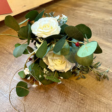 Load image into Gallery viewer, HUTS100-B Eucalyptus, Pine Cones &amp; Rose Bridesmaid Bouquet