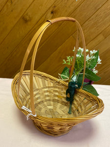 KARL100-F Burgundy Flower Girl Basket