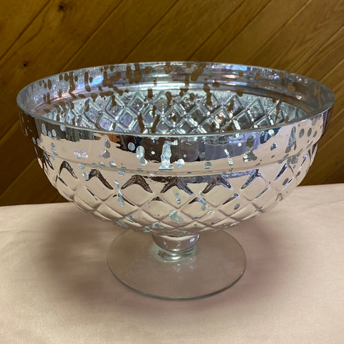 ONKS100-A Silver Mercury Glass Bowl