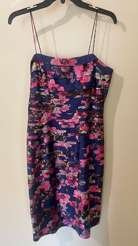KULI100-E Navy Floral Gown. Size 10