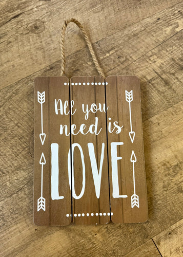 MCCO300-H ”All you need is LOVE” Sign