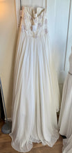 Load image into Gallery viewer, BASS100-A Strapless Gown, Purple Floral Appliqués. Size 12 NWT