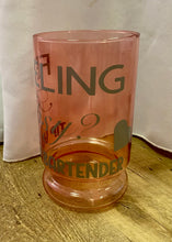 Load image into Gallery viewer, LIVI100-E “Tip Your Bartender” Pink Vase