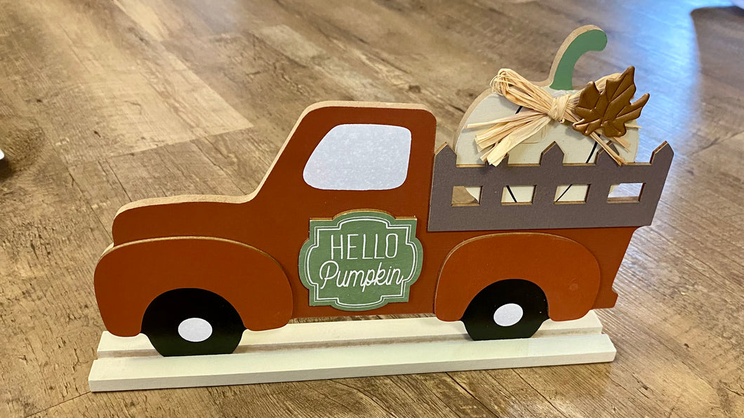 BRAC100-J Fall “Hello Pumpkin” Truck Sign
