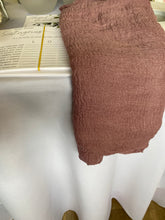 Load image into Gallery viewer, K&amp;K Wisteria/Dusty Rose Fringe Cheesecloth