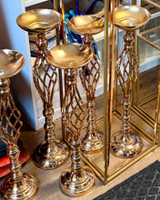 Load image into Gallery viewer, REES100-R Rose Gold Floral/Candle Holder