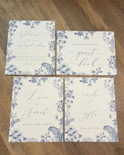 Load image into Gallery viewer, KISS-U 4pc Blue Floral Signage