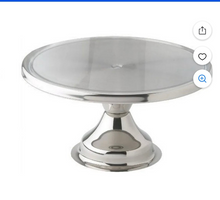 Load image into Gallery viewer, REES100-M Silver Dessert/Cake/Pizza Pedestal Stand