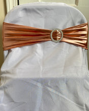 Load image into Gallery viewer, REES100-AV Metallic Rose Gold Chair Bands