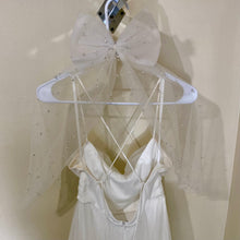 Load image into Gallery viewer, BURT100-G Tea-length Tulle Gown + Bow. Size Large