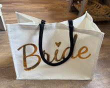 Load image into Gallery viewer, SMEG100-CO Gold “Bride” Tote Bag