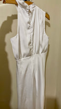 Load image into Gallery viewer, WARN100-A White Satin, Tea-Length Dress. M