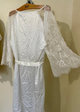 Load image into Gallery viewer, BORING-J White, Satin Robe. Size XL