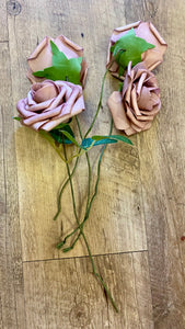 BAKE200-K Dusty Mauve Foam Flowers