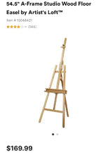 Load image into Gallery viewer, MILO100-A 54” Adjustable, Wood Floor Easel