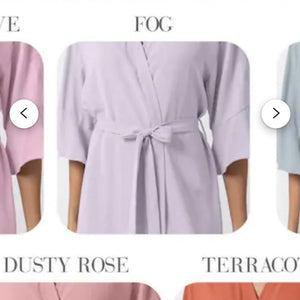 CASS100-C Dusty Lavender “L” Robe