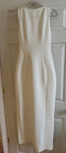 Load image into Gallery viewer, ROME100-E Ivory Pencil Dress with Pearl Detail. Size M