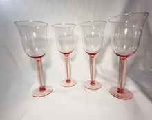 Load image into Gallery viewer, LYNN100-C Pink Glass Goblets, Set of 4