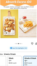 Load image into Gallery viewer, FLIC100-O Rectangular Paper Doilies