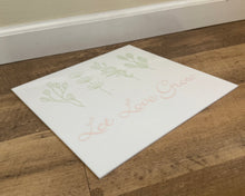 Load image into Gallery viewer, REES100-CO Pastel “Let Love Grow” White Sign