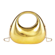 Load image into Gallery viewer, ROME100-AA Moon-Shape, Unique Gold Purse