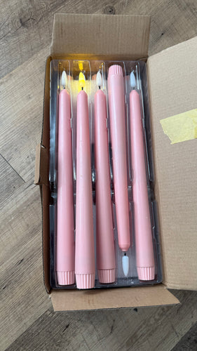 REES100-K 11” Pink Tapered Candle Sets