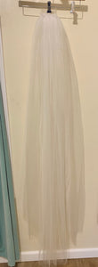 ZAFF100-D White Floor Length Veil