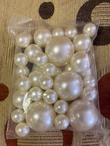 PIPE100-G 40 Ivory Floating Pearls