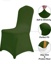 Load image into Gallery viewer, GAST200-B 50 Green Spandex Chair Covers