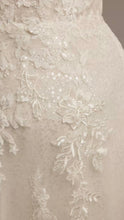 Load image into Gallery viewer, DEET- Ivory Plunge, A-Line Gown With Belt. Size 20W