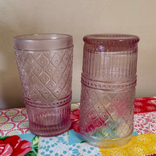 Load image into Gallery viewer, NESTOR-B Set of 4 Decorative Pink/Purple Glass Vases
