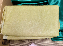 Load image into Gallery viewer, TERC100-O Glittery Gold Draping Material/Chiffon Runner