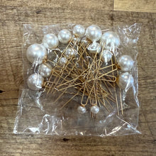 Load image into Gallery viewer, FLIC100-H Pearl Hair Pins. New