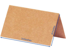 Load image into Gallery viewer, INGR100-R Brown Paper Place Cards