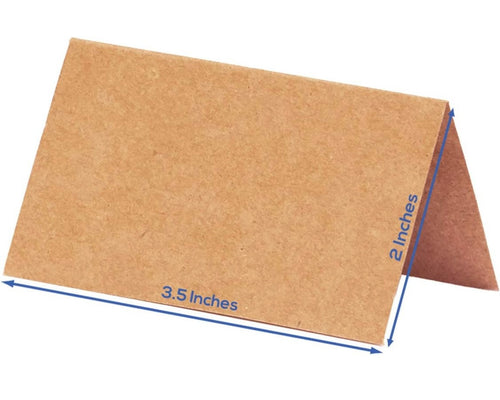 INGR100-R Brown Paper Place Cards