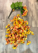Load image into Gallery viewer, FLIC100-F Orange Hydrangea Stem + Loose Patels