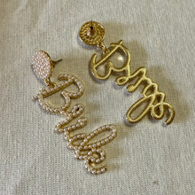 Load image into Gallery viewer, BORING-D Gold “Bride” Earrings