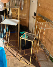 Load image into Gallery viewer, REES100-U Rose Gold Metal, Column Stand